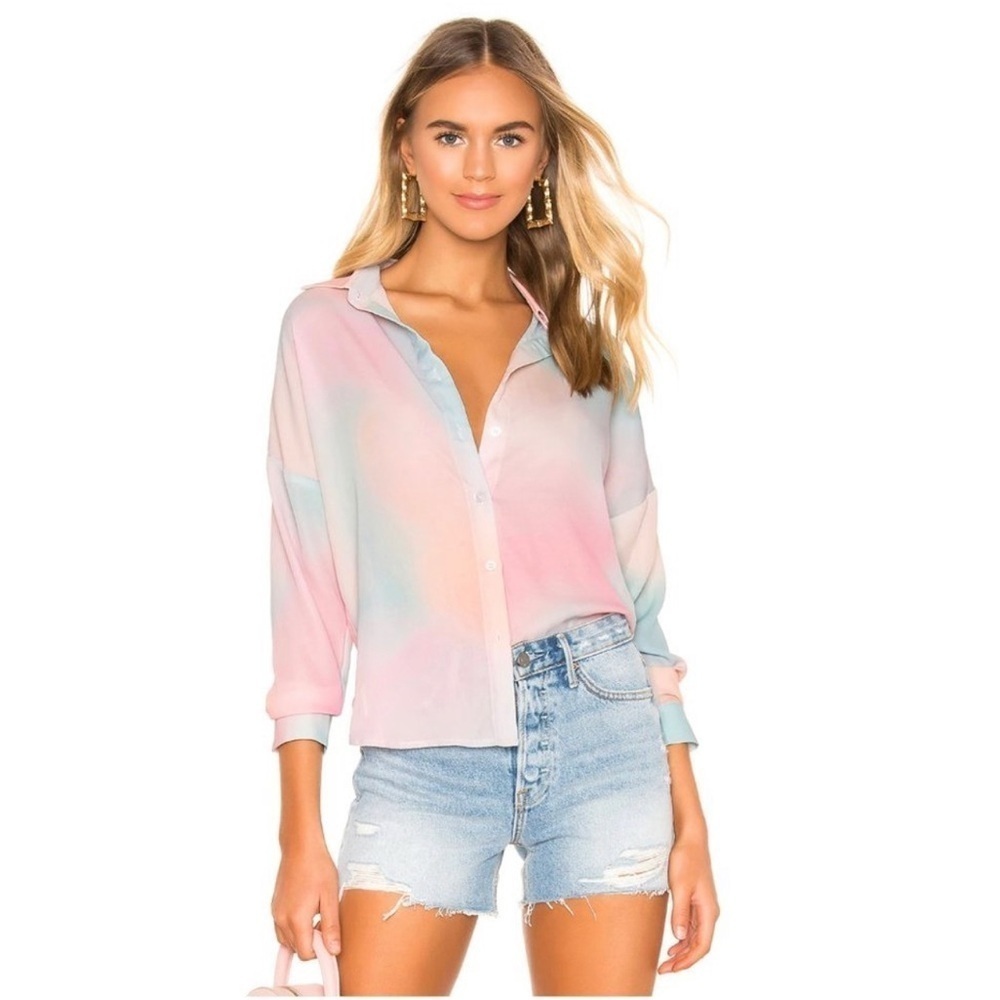 NWT Superdown Miranda Button Up Shirt size M